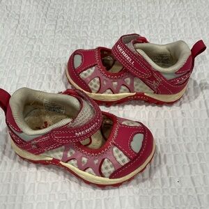 Merrell Kids' Adorable Pink and Cream Sneakers